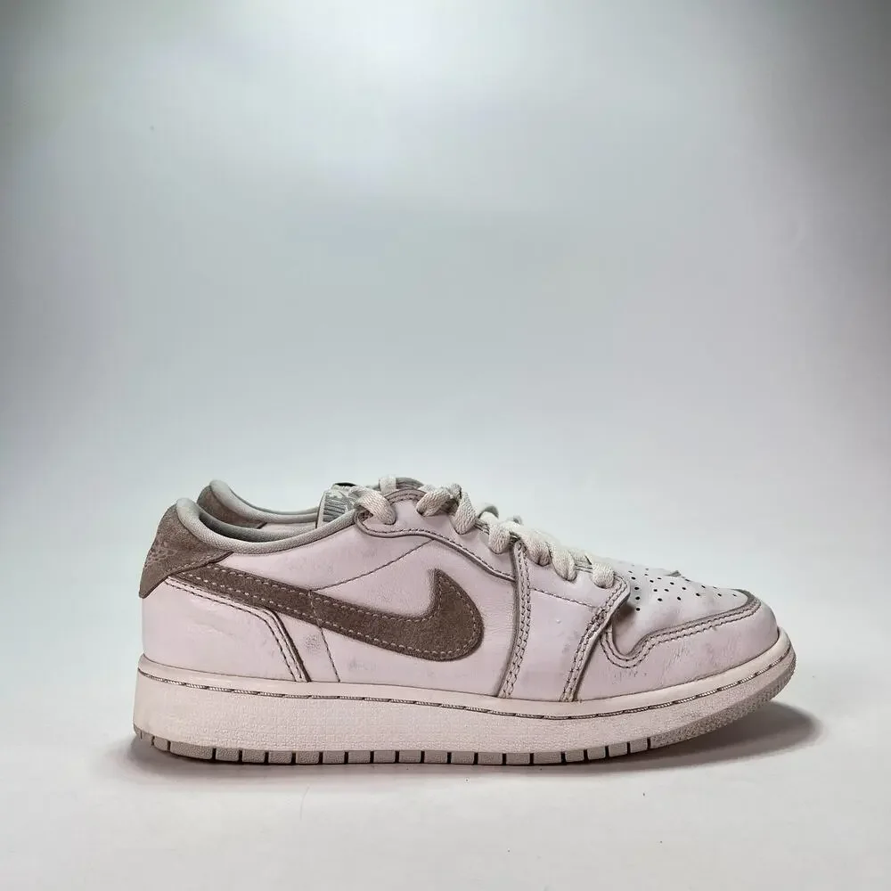 Nike Air Jordan 1 Low White Ironstone Casual Sneakers CZ0858-100 Youth Size 5.5Y